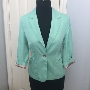 Mint green blazer